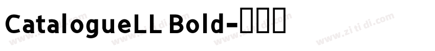 CatalogueLL Bold字体转换